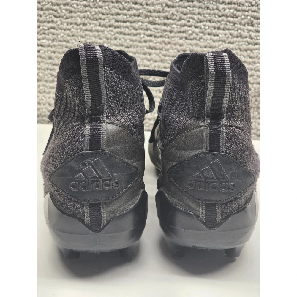 Adidas Adizero 8.0 Football Cleats Mens 11 Black Silver EF8632 Primeknit Mid